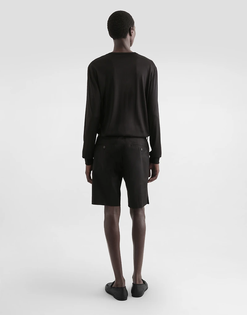 Serafino long sleeve silk t-shirt