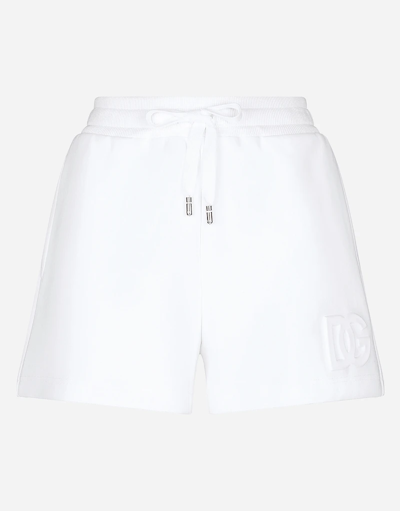 Jersey shorts with embossed DG logo