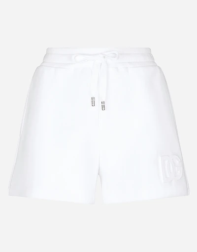 Jersey shorts with embossed DG logo