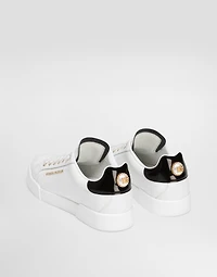 Calfskin nappa Portofino sneakers with lettering