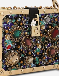 Jacquard Dolce Box bag with embroidery