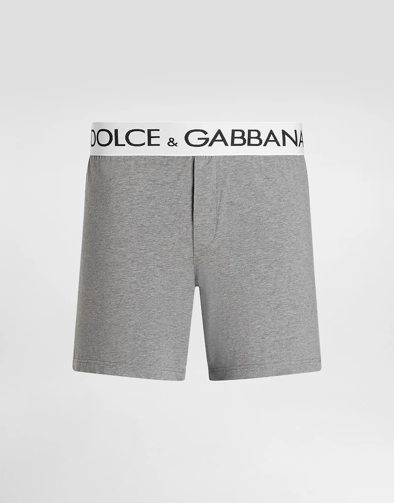 Two-way stretch cotton boxer shorts
