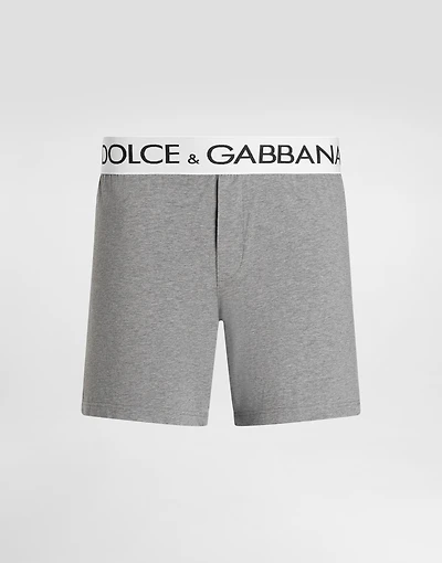 Two-way stretch cotton boxer shorts