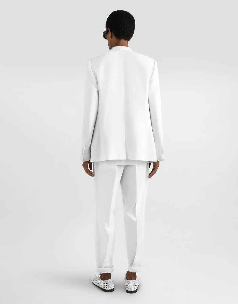 Linen jogging trousers