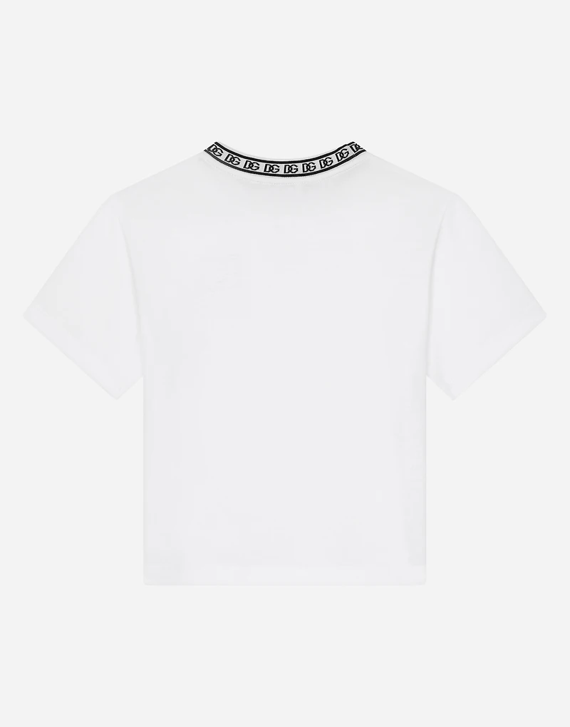 Jersey T-shirt with DG logo embroidery