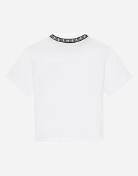 Jersey T-shirt with DG logo embroidery