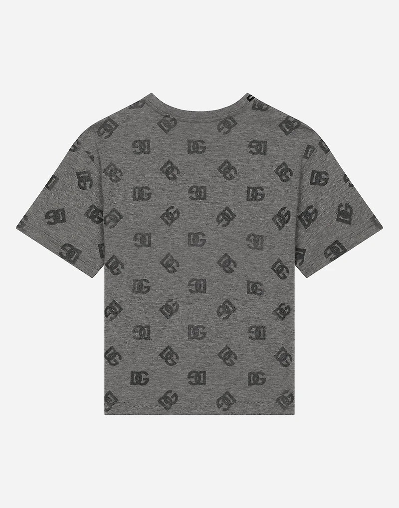 Jersey T-shirt with DG logo print