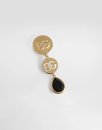 Like a Virgin logo clip earrings