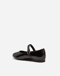 Patent leather mary jane ballet flats