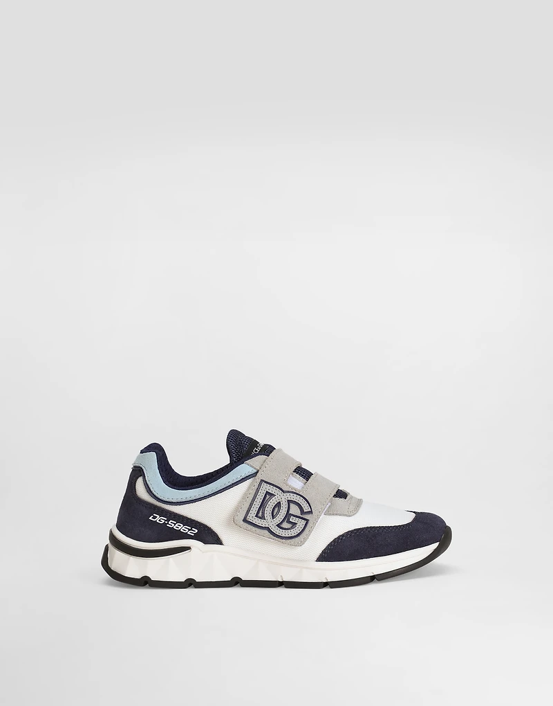 Mesh and split leather DG Running sneakers