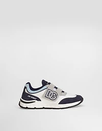 Mesh and split leather DG Running sneakers