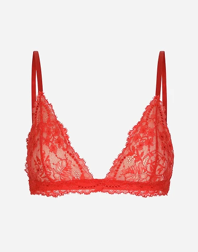 Chantilly lace triangle bra