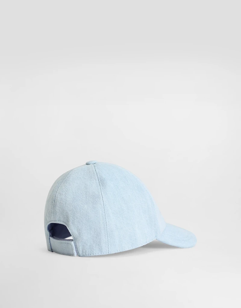 Denim baseball hat