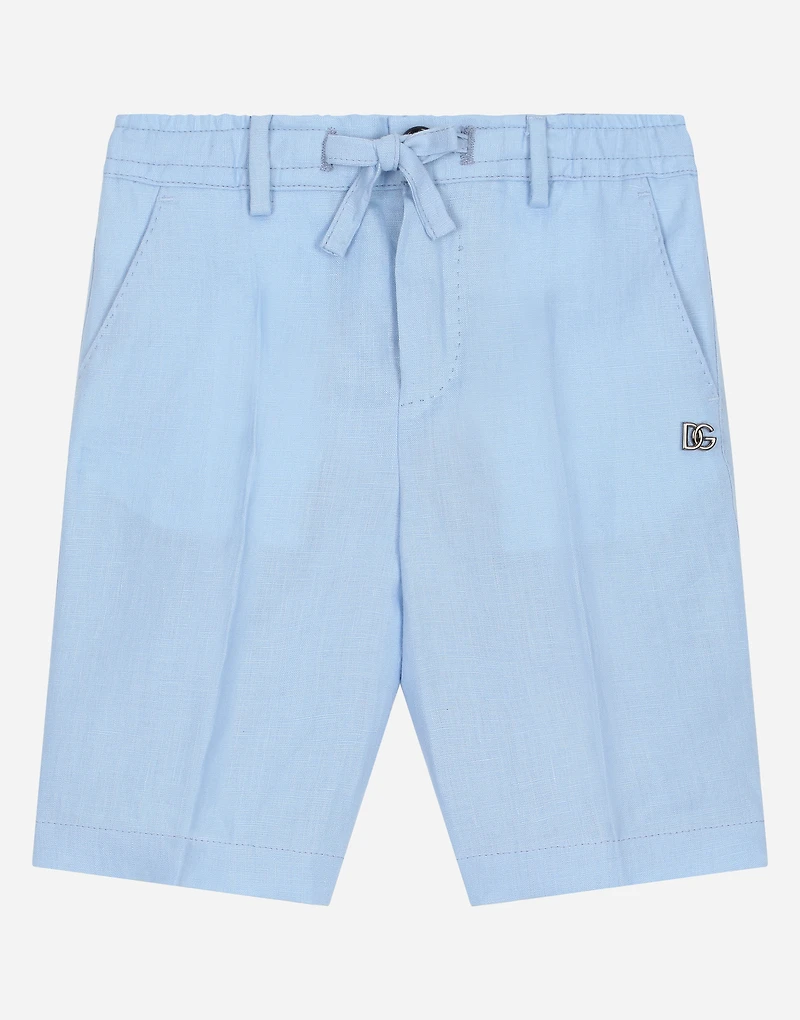 Linen single-breasted suit