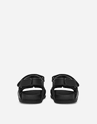 Calfskin sandals with metal DG logo