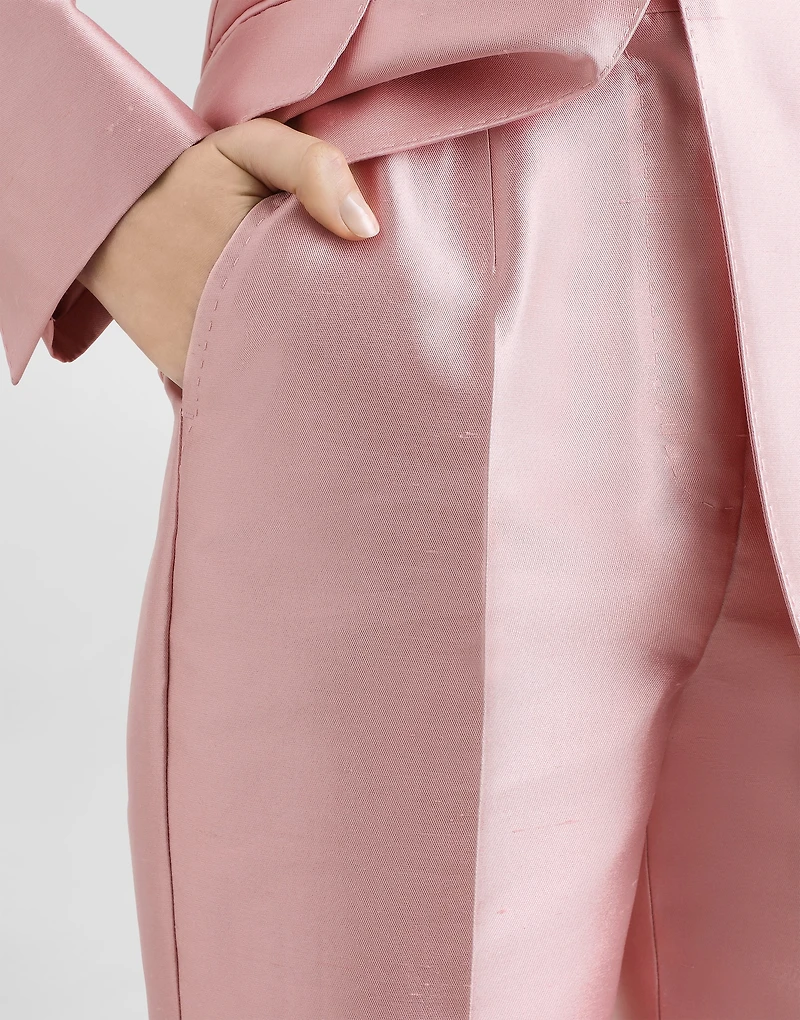 Silk shantung trousers