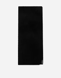 Wool scarf with DG patch
