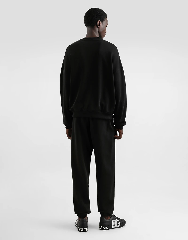 Cotton sweatshirt with logo