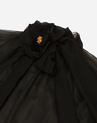 Chiffon pussy-bow shirt