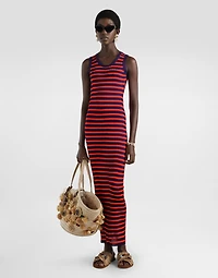 Ribbedbed viscose tank top dress