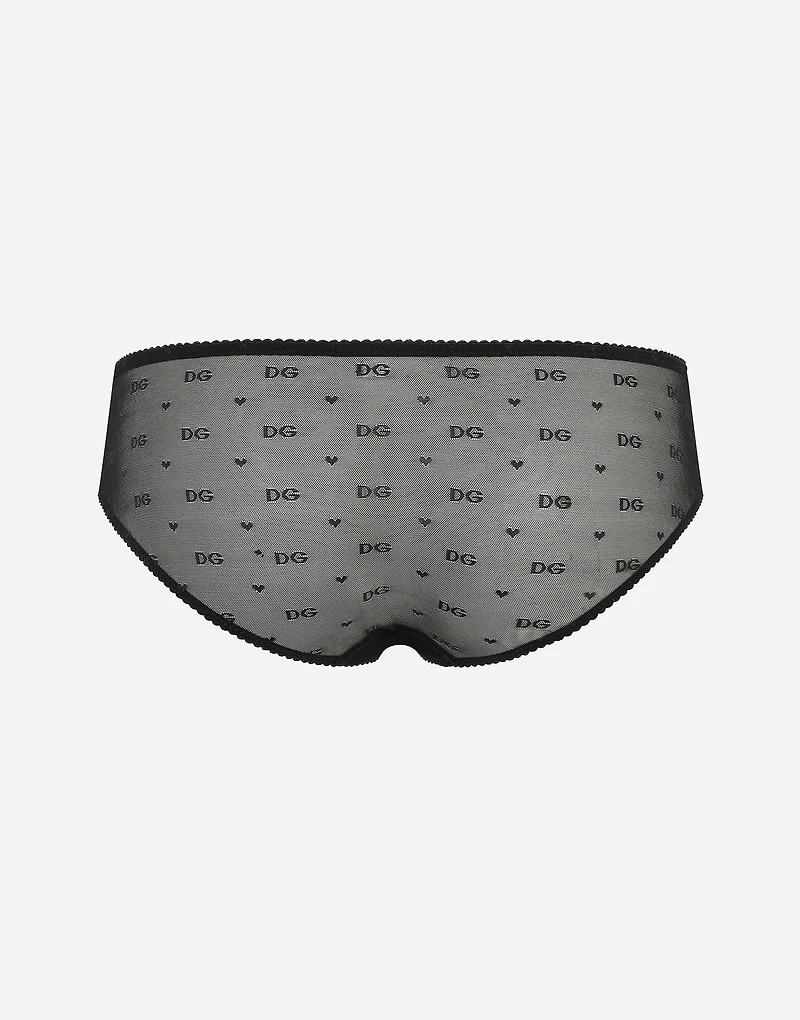 Jacquard tulle briefs