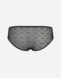 Jacquard tulle briefs