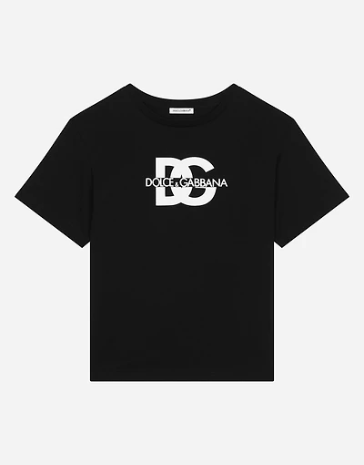 Jersey T-shirt with DG logo print