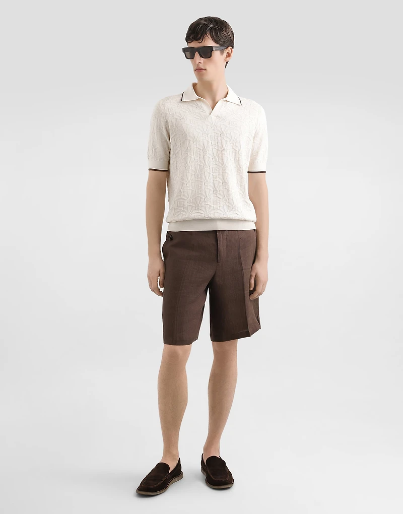 Linen jogging trousers