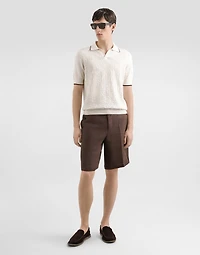 Linen jogging trousers