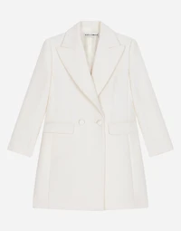 Double-breasted cady coat