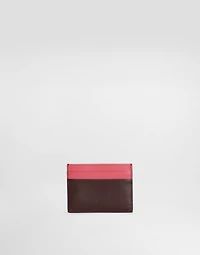 Calfskin card holder with DG logo