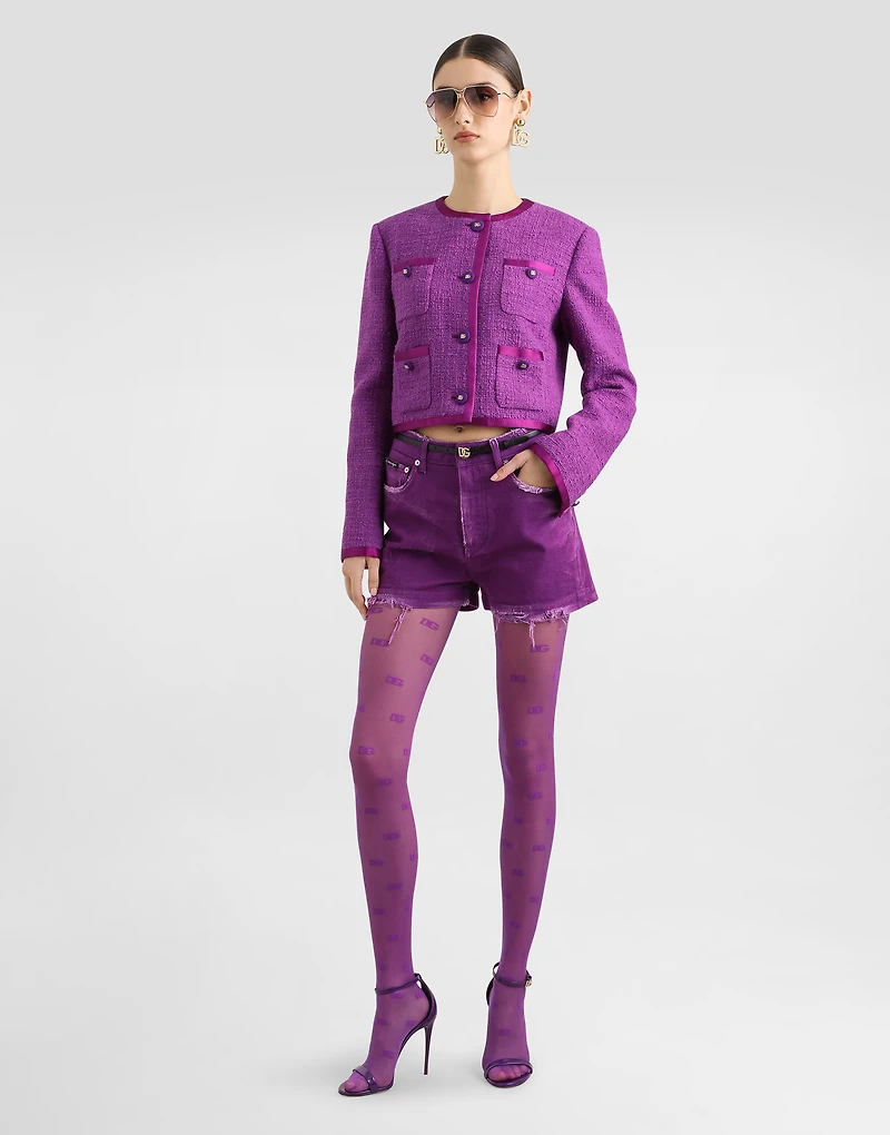 Single-breasted jacket rachel tweed