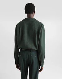 Long-sleeved linen shirt