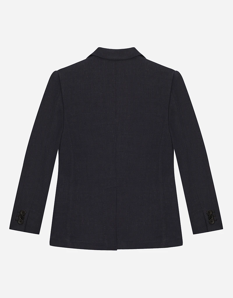 Single-breasted linen jacket