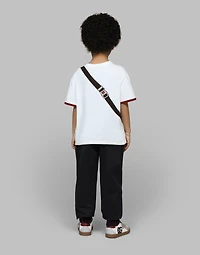 Jersey T-shirt with belt-bag print