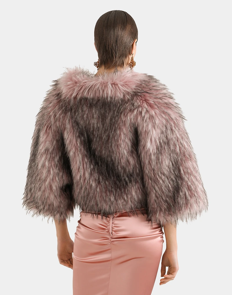 Short faux fur jacket