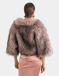 Short faux fur jacket