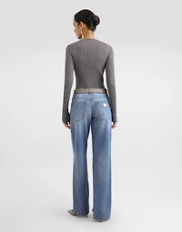 5-pocket denim trousers