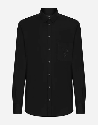 Cotton shirt with DG embroidery