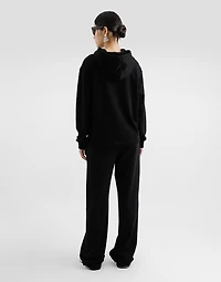 Jersey hoodie with DG embroidery