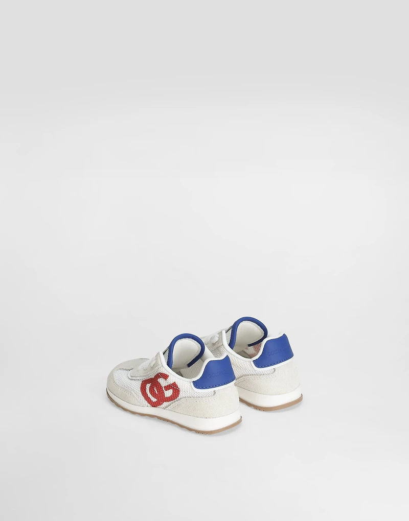 Mesh and calfskin nappa DG Cushion sneakers