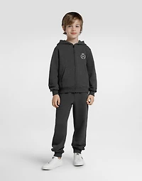 Cotton hooded sweatshirt with DG araldico patch