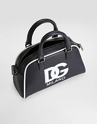Calfskin bowling bag with logo