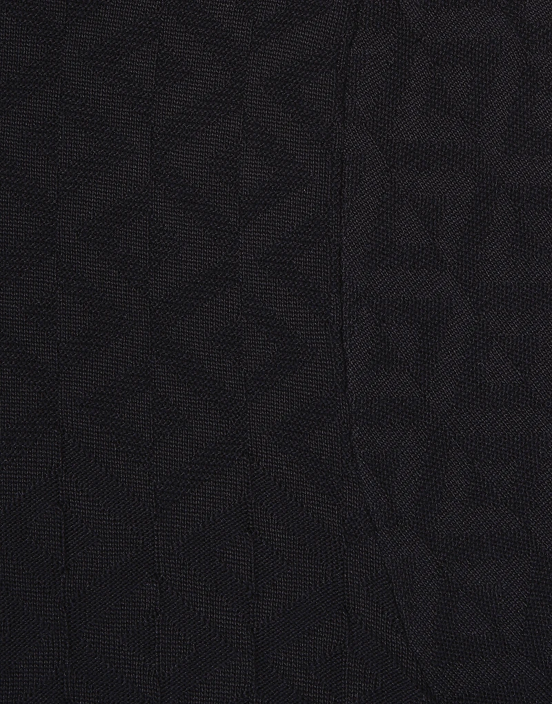 Short-sleeved silk polo-shirt