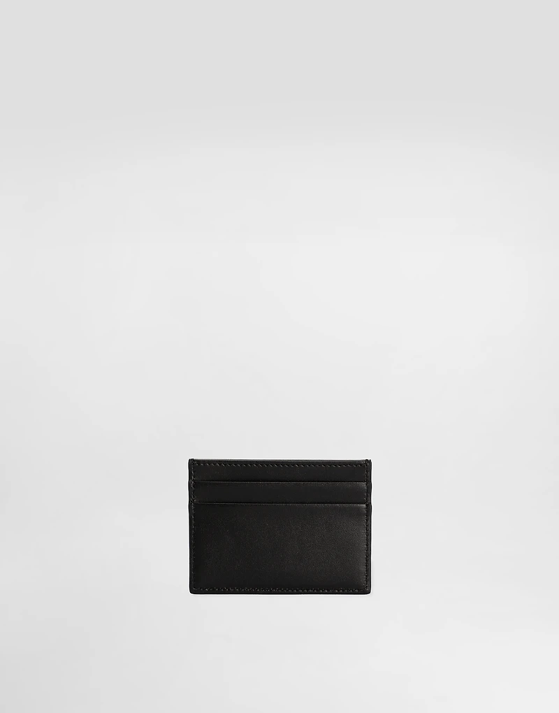 Calfskin nappa card holder with DG logo
