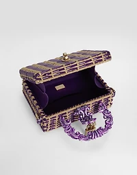 Woven dolce Box handbag