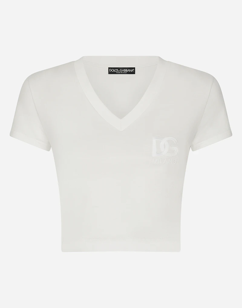 Short-sleeved T-shirt with DG logo