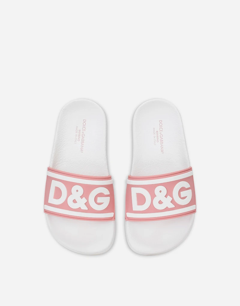 Rubber sliders with logo print