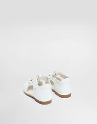 Patent leather sandals