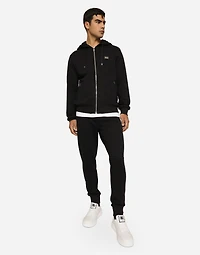 Cotton jersey hoodie